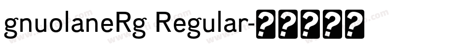gnuolaneRg Regular字体转换